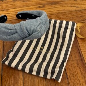 Lele Sadoughi Denim Knotted Headband